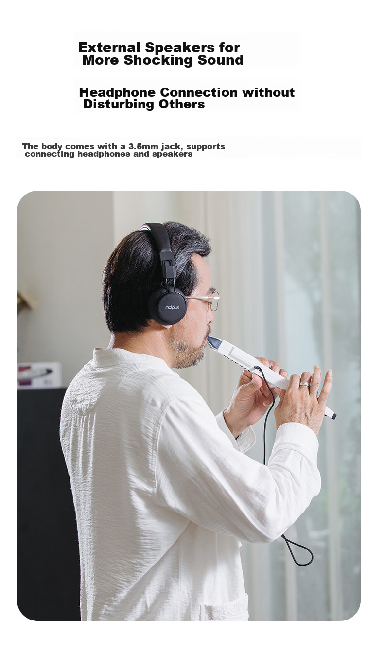 Midiplus Meipai Wandie 2nd Generation Electronic Wind Instrument Black Recorder Saxophone for Elderly Dad Beginners Domestic Musical Instrument 8