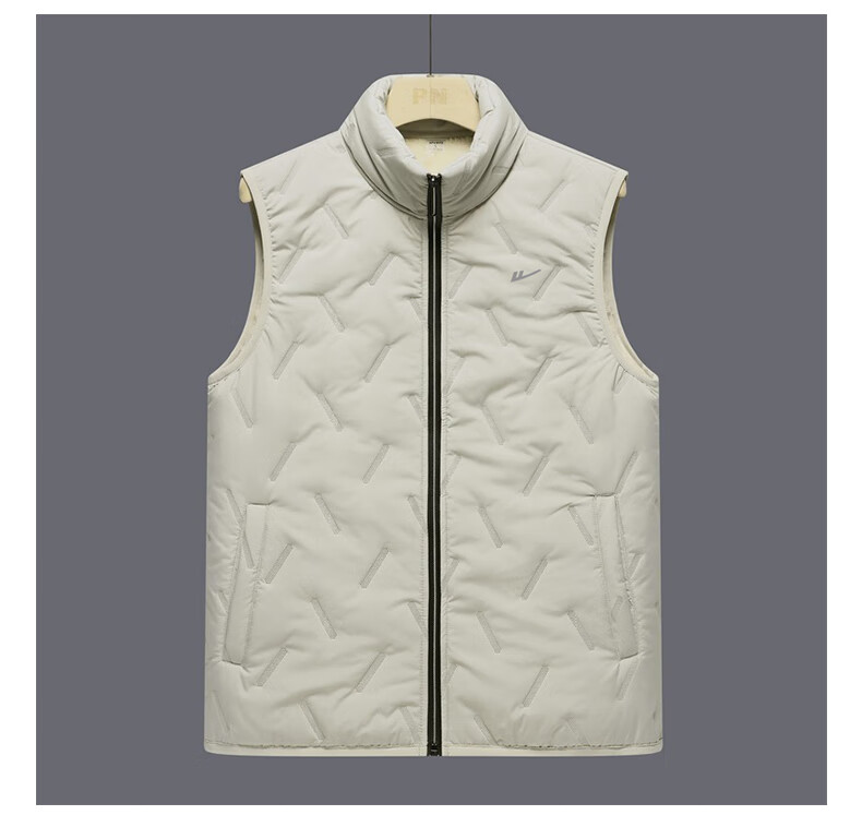 Huili Lambswool Vest, Winter Warm Waistcoat, Fleece-Lined Men's Windproof Sleeveless Cotton Jacket, Black, Size L 8