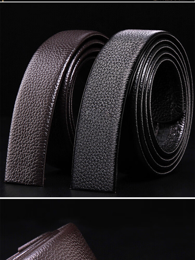 HALFEEL Men's Belt, Business Automatic Buckle Waistband, Headless Wear-Resistant Belt, Versatile Young Men's Trouser Belt, Gift for Boyfriend 1