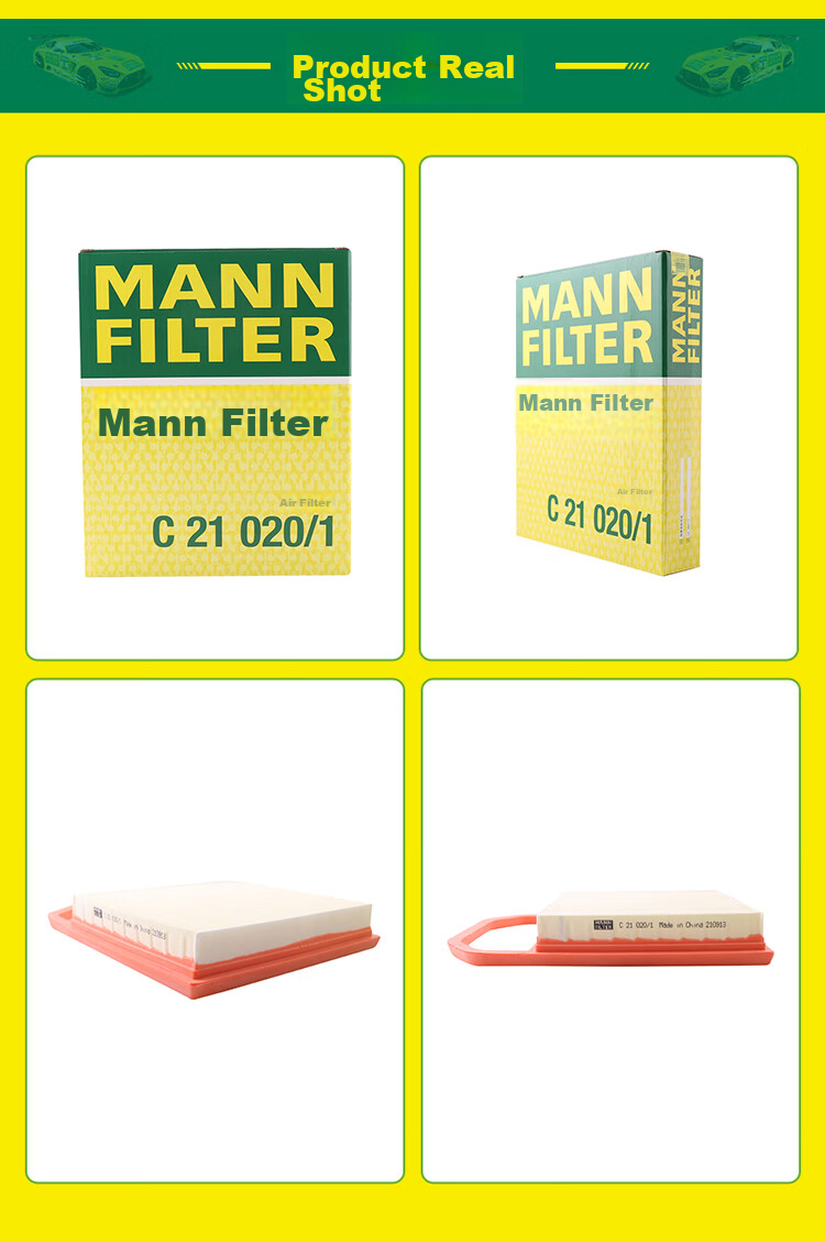 MANNFILTER Air Filter Element C21020/1 for Mercedes-Benz GLS, GLE, ML, CLS R300 400, Requires 2 Pieces 10