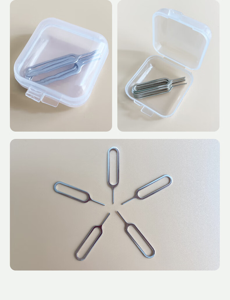 Masentek SIM Card Ejector Pins, Universal SIM Card Slot Pops for IPhone, Huawei, Vivo, Xiaomi, OPPO, Samsung, Multi-Functional, Pack of 10 16