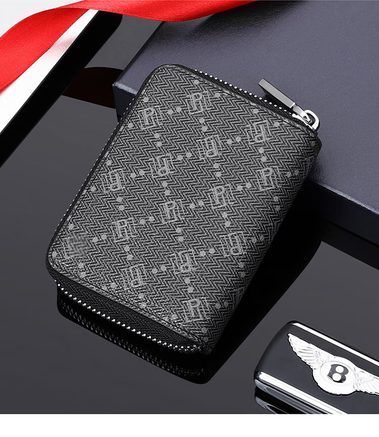 POLO Card Holder for Men, Multi-Card Accordion Wallet, Portable Coin Purse, Business Card Case, Gift Box Set, Birthday Present for Boyfriend 11