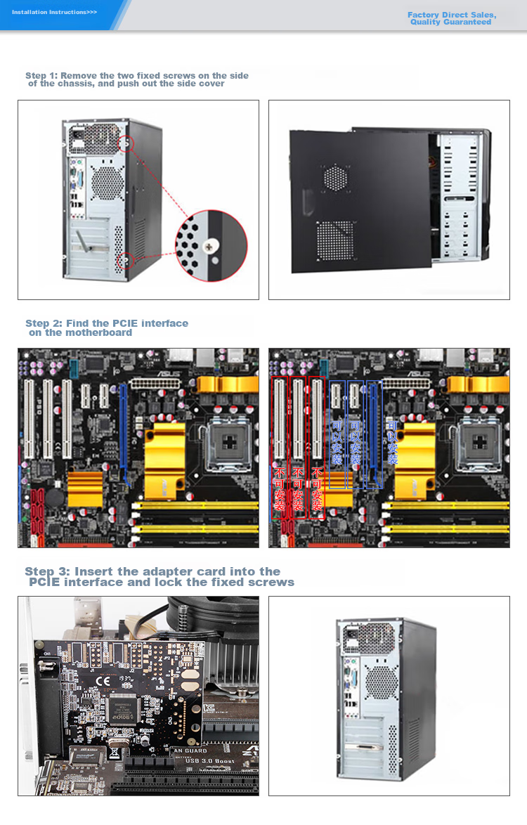 MOGE PCIExpress X1 to Parallel Port Expansion Card MC2336 Printer Port Adapter Card LPT Printer Parallel Port Adapter Card 5