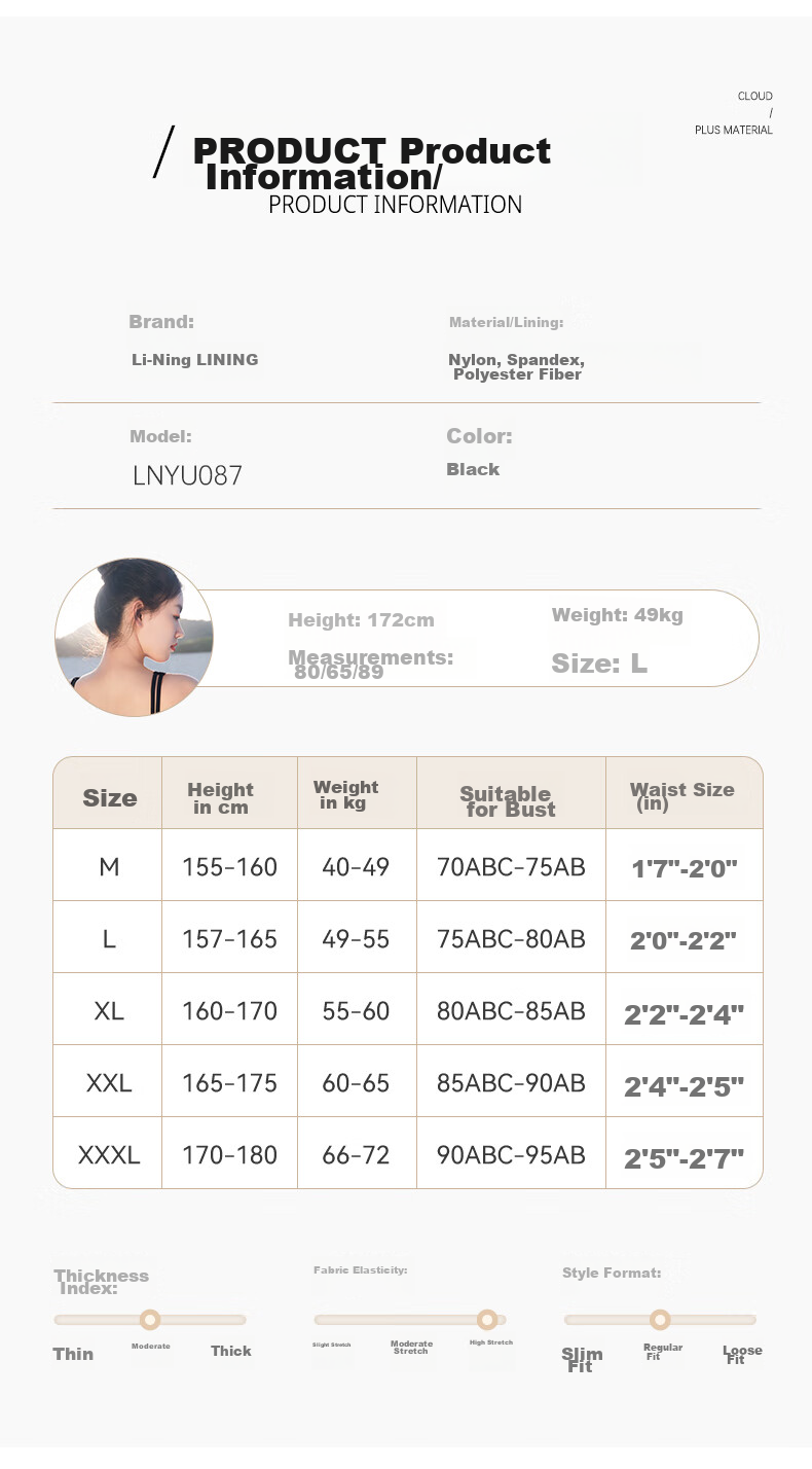 Li-Ning Women's Professional Training One-Piece Triangle Swimsuit, Minimalist Hot Spring Swimwear, 0223 Green M 8