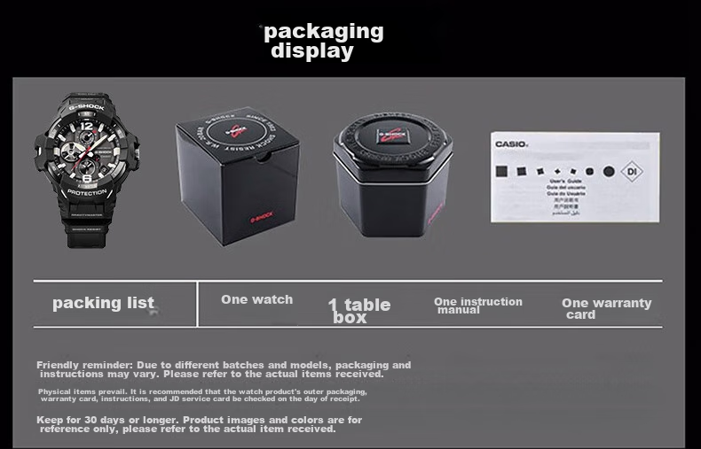 Casio Watch, G-SHOCK Aviation Series Shockproof And Water-Resistant Sports Watch, Gift for Boyfriend, GR-B300 24
