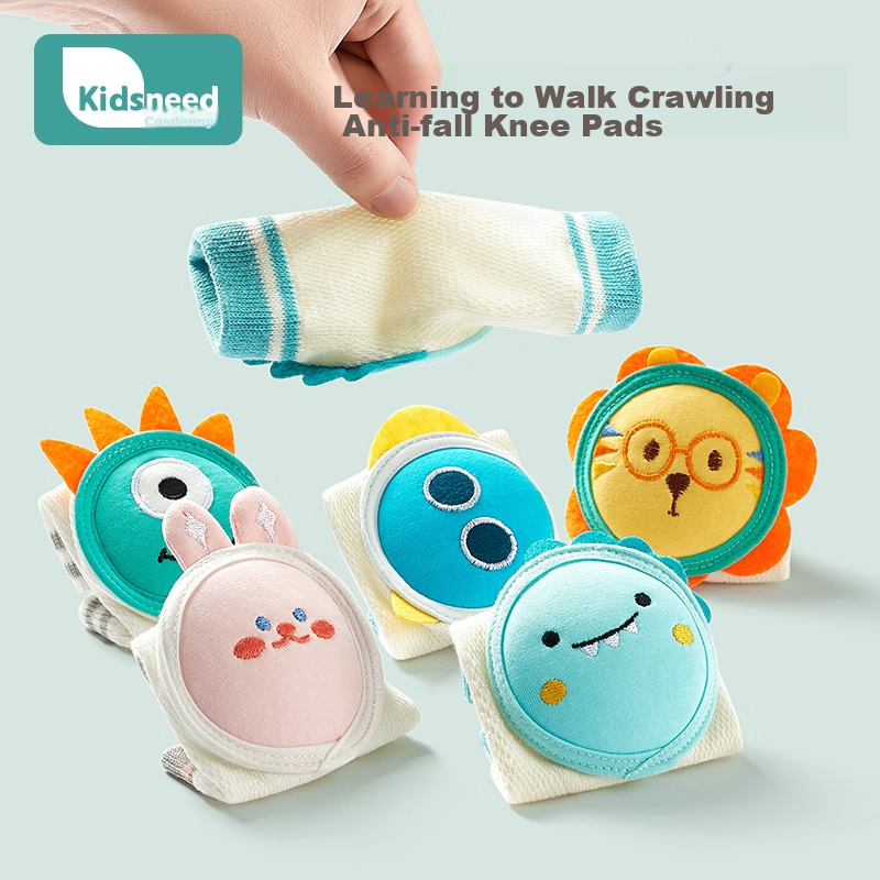 Kidsneed Baby Knee Pads, Breathable Mesh, Infant Crawling Protection, Children's Anti-Fall Walking And Crawling Protective Cover Pad