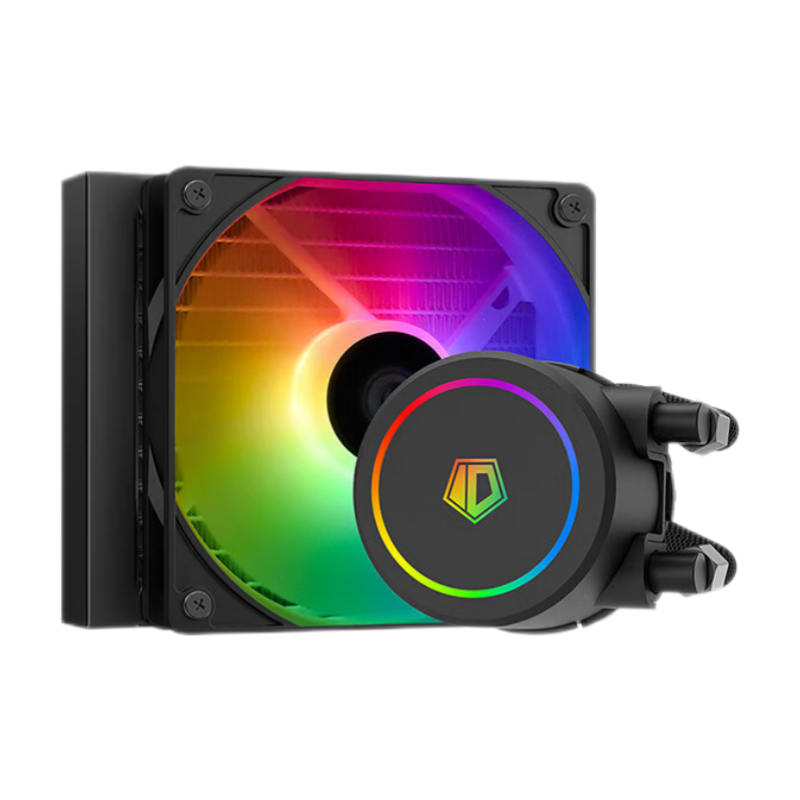 ID-COOLING (Kuren) All-In CPU Liquid Cooler, 120mm Computer Water Cooling, ARGB RGB Fan, Compatible with LGA1200/1700/AM4/AM5, FX120 ARGB