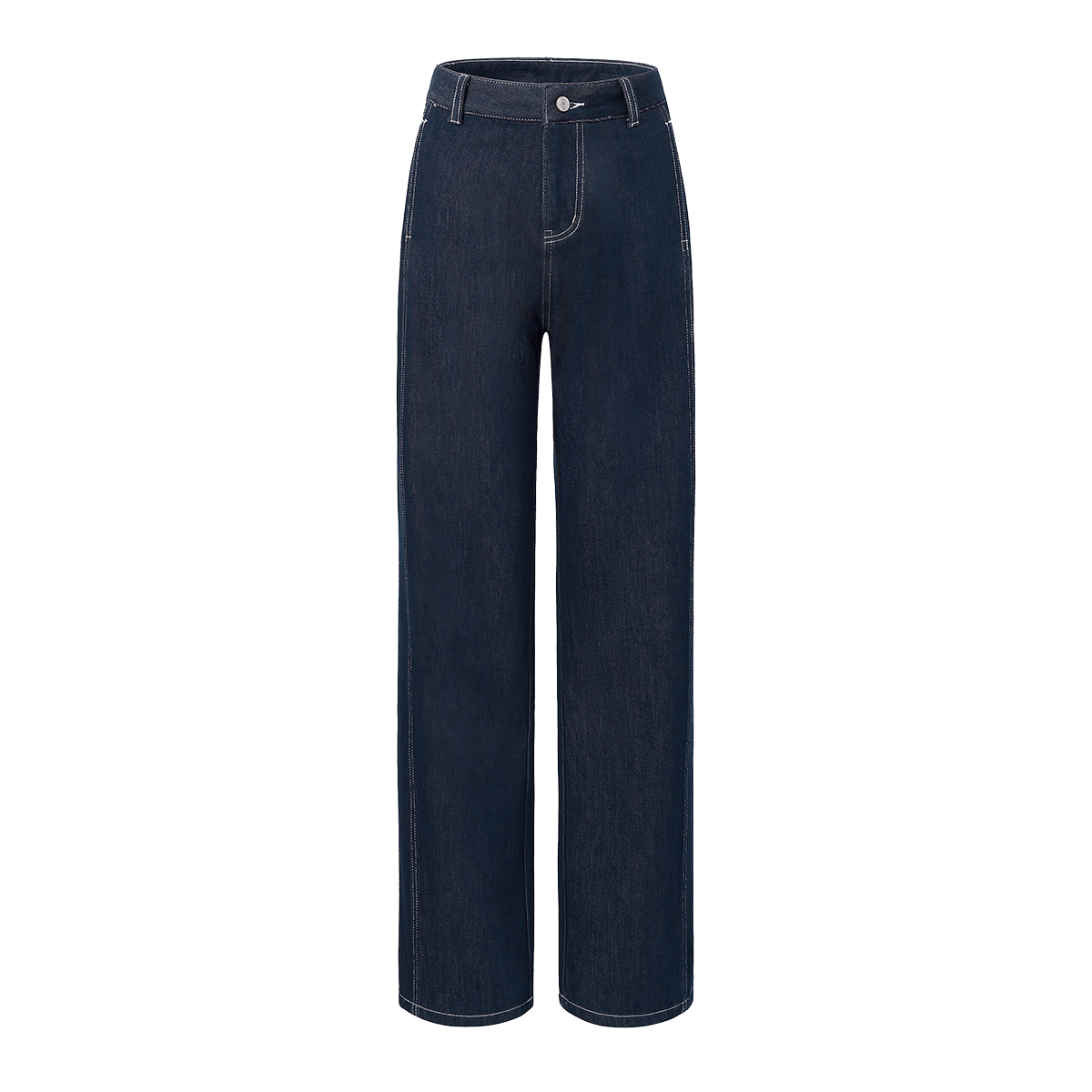 Dme Winter Anti-Fading Warm Fleece Straight Jeans, Warm Slim Fit Wide-Leg Pants for Wome