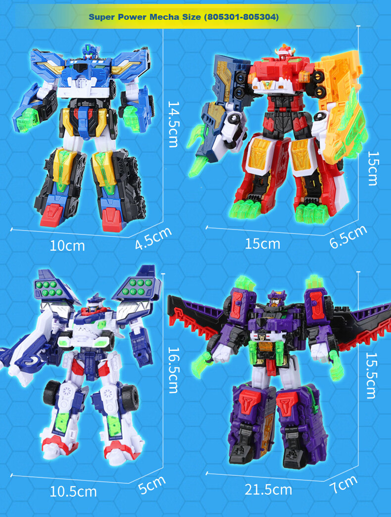 Mini Force X Super Power Beast King Mecha Season 5 Fule Transforming Toy Lion Bull Battle Vehicle Combo Boys Gift 15