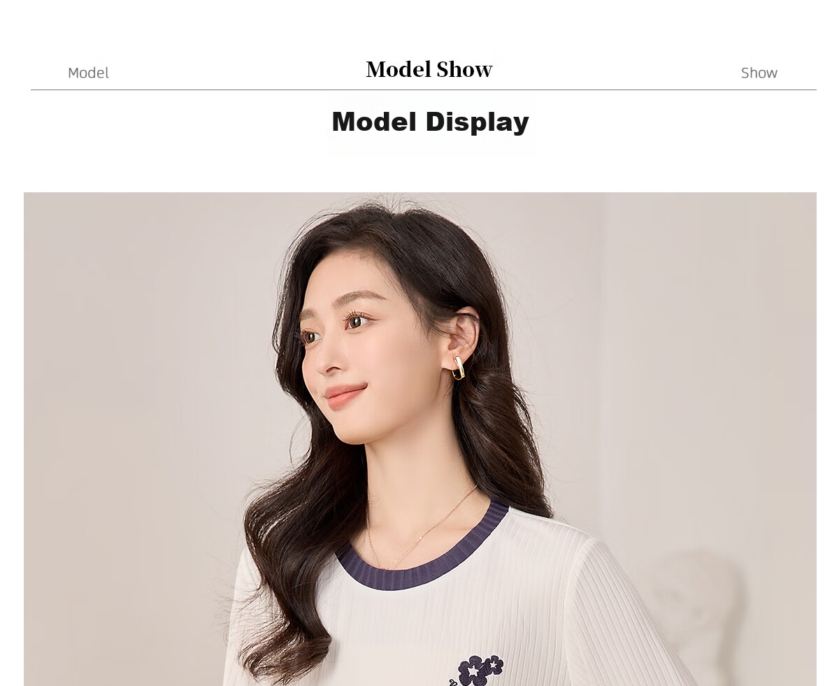 Chushen Spring And Autumn Long-Sleeve T-Shirt for Women, Simple And Fashionable Contrasting Color Round Neck Base Shirt Top S13KT2425 12