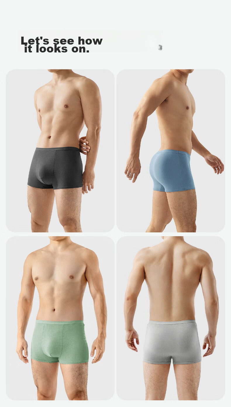BADIGAO Disposable Men's Underwear, Pure Cotton, Sterile, Antibacterial, Boxer Briefs, Large Size, Travel-Friendly, No-Wash Daily Disposable Shorts, 15 Pieces 14