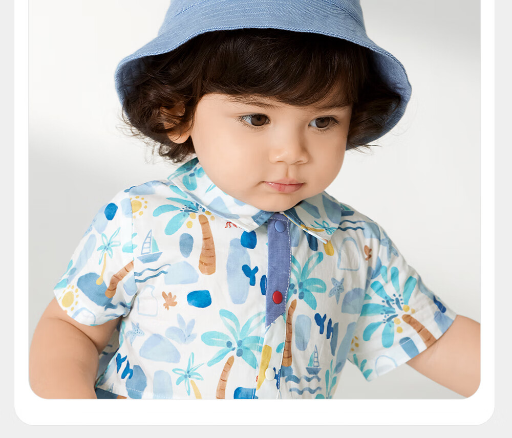 YEEHOO Baby Hat Spring Summer Boys' Casual Denim Bucket Hat 8