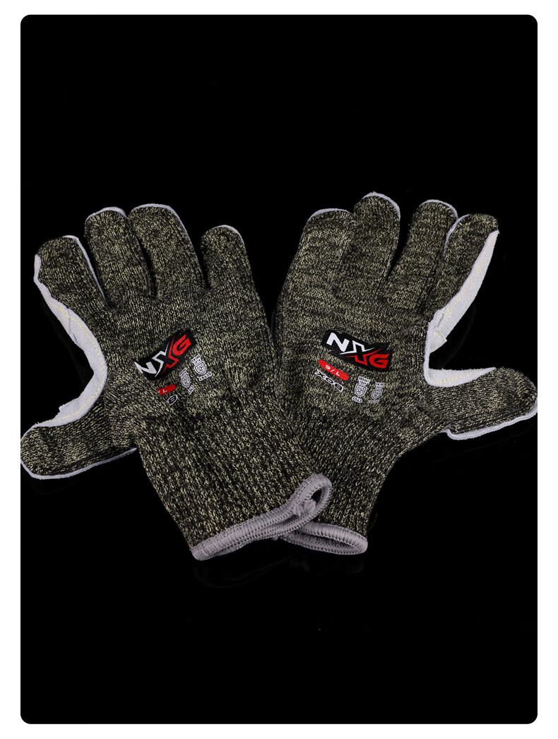 NXG Level 5 Cut-Resistant Gloves, Cowhide Cactus Rose Durian Gardening Anti-Puncture, Woodworking Anti-Cutting Anti-Wounding X08 7