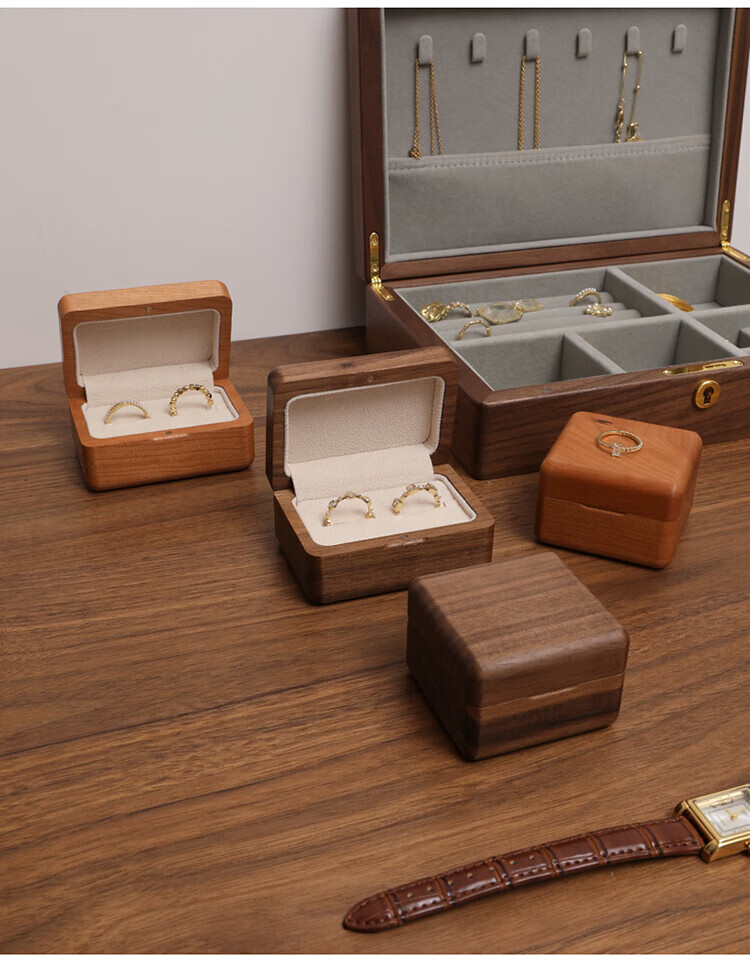 Fanyejia Vintage Jewelry Storage Box, High-Quality Cork, Compact And Portable, for Travel Earrings, Rings, Bracelets, Accessories, 520 Gift 28