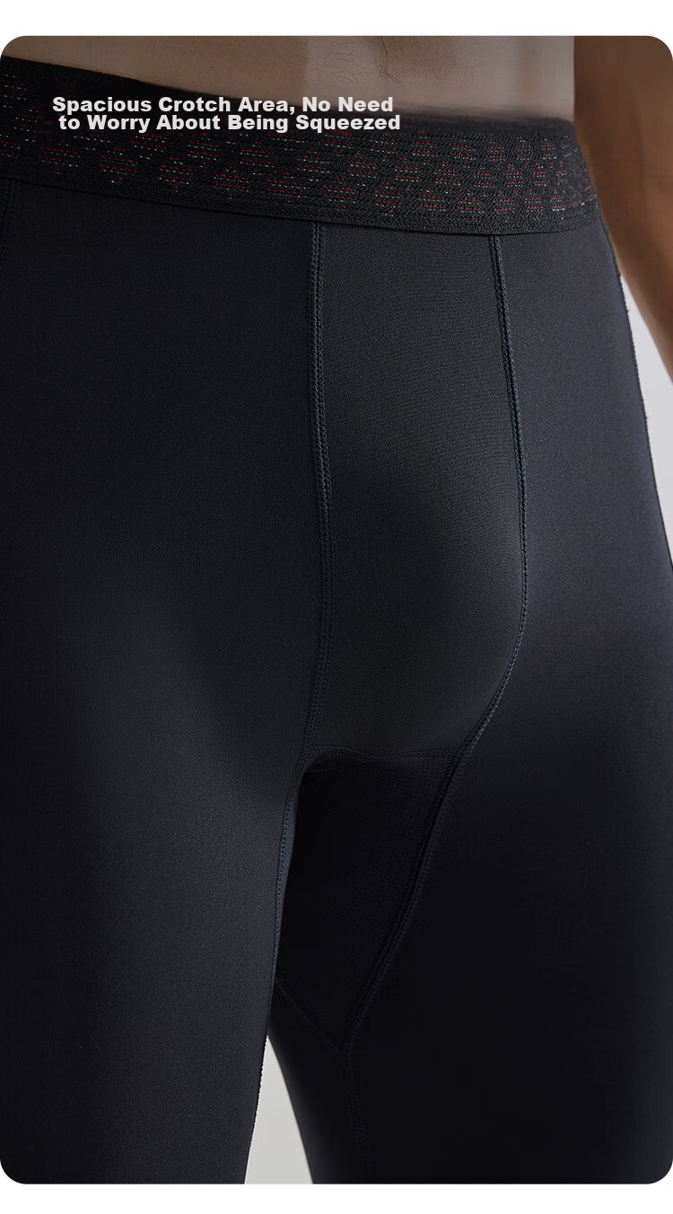 JD Original Compression Shorts for Men, Basketball Running Professional Track And Field Training High-Elasticity Quick-Dry Base Layer Fitness Pants, Black M 14