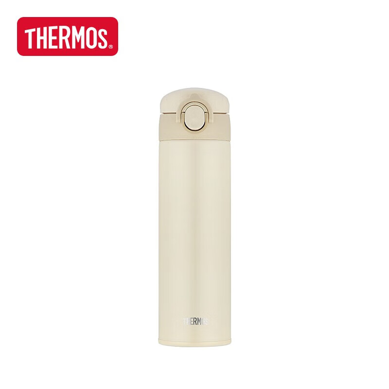 THERMOS Insulated Mug 500ml for Men, Women And Children, Stainless Steel Cold Water Bottle, Student Gift TCOK-500 Ivory White