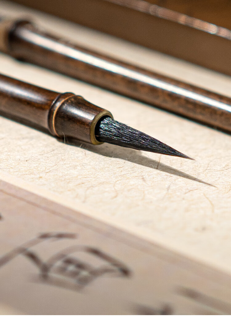 [Lowest Price Online] Zhangxiaofeng Wolf Hair Calligraphy Brush, Four Treasures of The Study, Purple Hair Small Regular Script Brush, Beginner Soft Brush, Shanjianhu Brush, Calligraphy Practice Brush, Xingzhi Purple Wolf Mixed Hair Brush 13