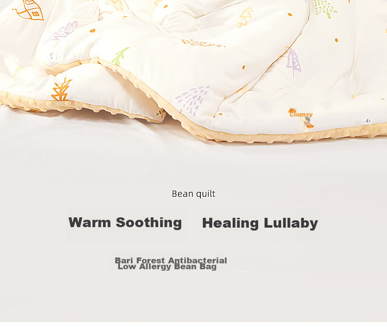 MERCURY Kids Bali Forest Antibacterial Hypoallergenic Spring And Autumn Dotted Quilt Blanket, 100cm×120cm, Infant Class A 2