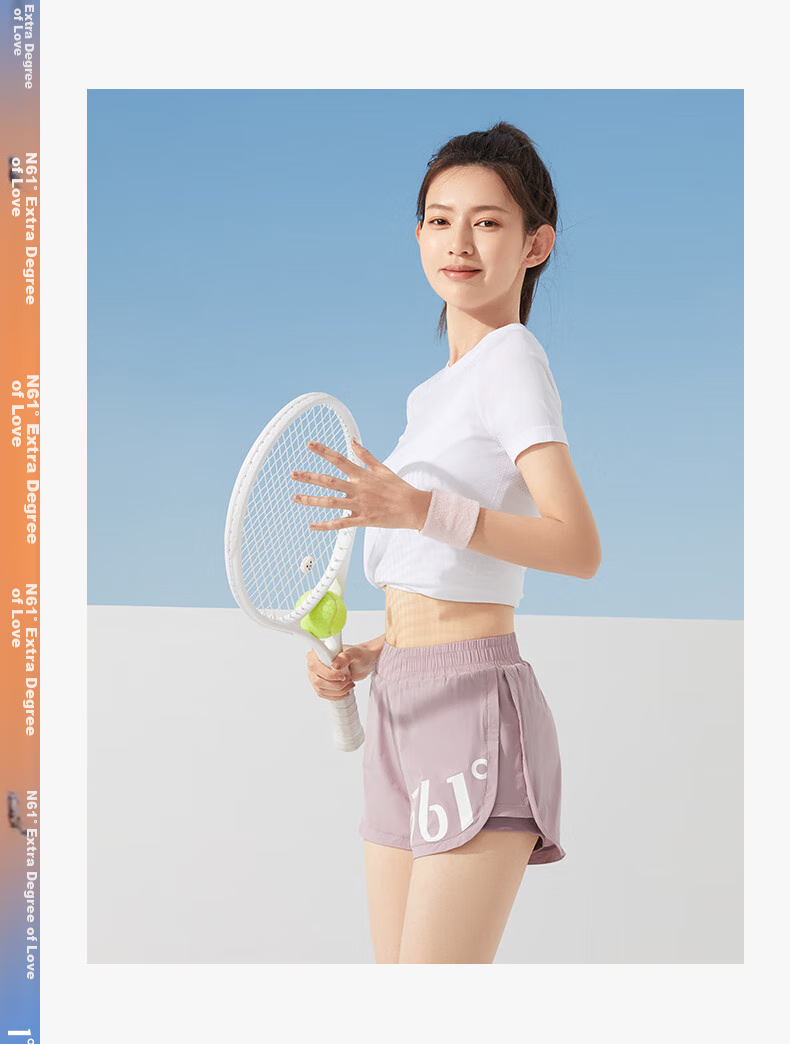 361° Sports Fitness Yoga Shorts, Summer Lightweight, Anti-Exposure, Fake Two-Piece Design, Running Sports Outer Wear, Breathable Shorts 20