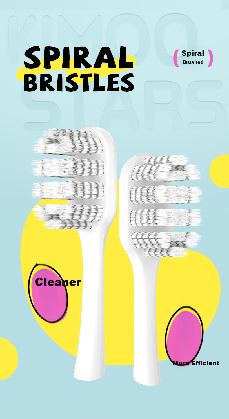 DYCROL Children's Toothbrush, Three-Sided Soft Bristles, for Ages 3-6 U-Shaped Brush (Random Color) 4