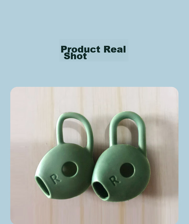 Masentek ES23 Earphone Tip Cover, Compatible with Huawei Freelace Active Edition Honor X Sport PRO AM66 Bluetooth Earphones, HUAWEI Silicone Tip Accessory, Green Small 9