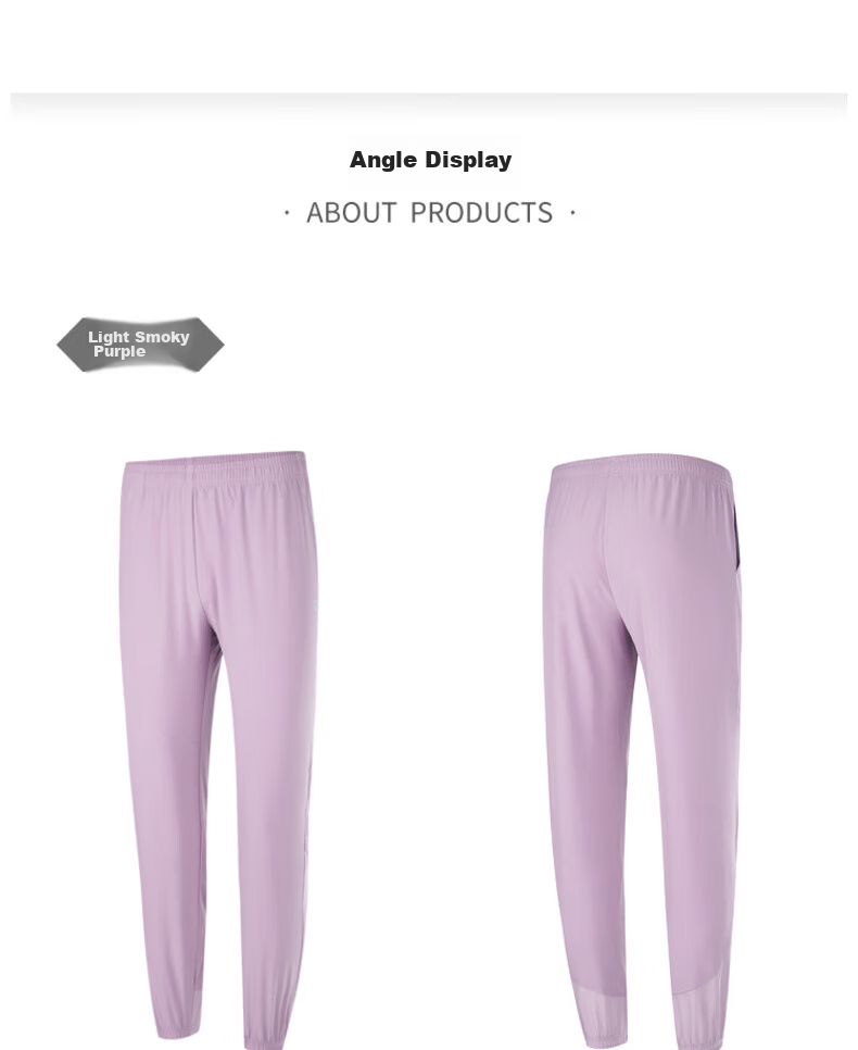 361° Women's Sports Pants Spring Summer Quick-Dry Jogger Casual Loose Running Yoga Fitness Pants 662614707-5 37