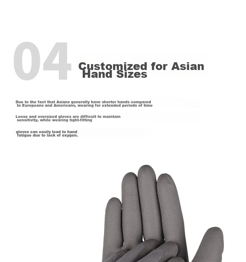 Golmud Coated Work Gloves, Gray, 12 Pairs, PU Anti-Static Wear-Resistant Non-Slip Factory Gloves GM572 7
