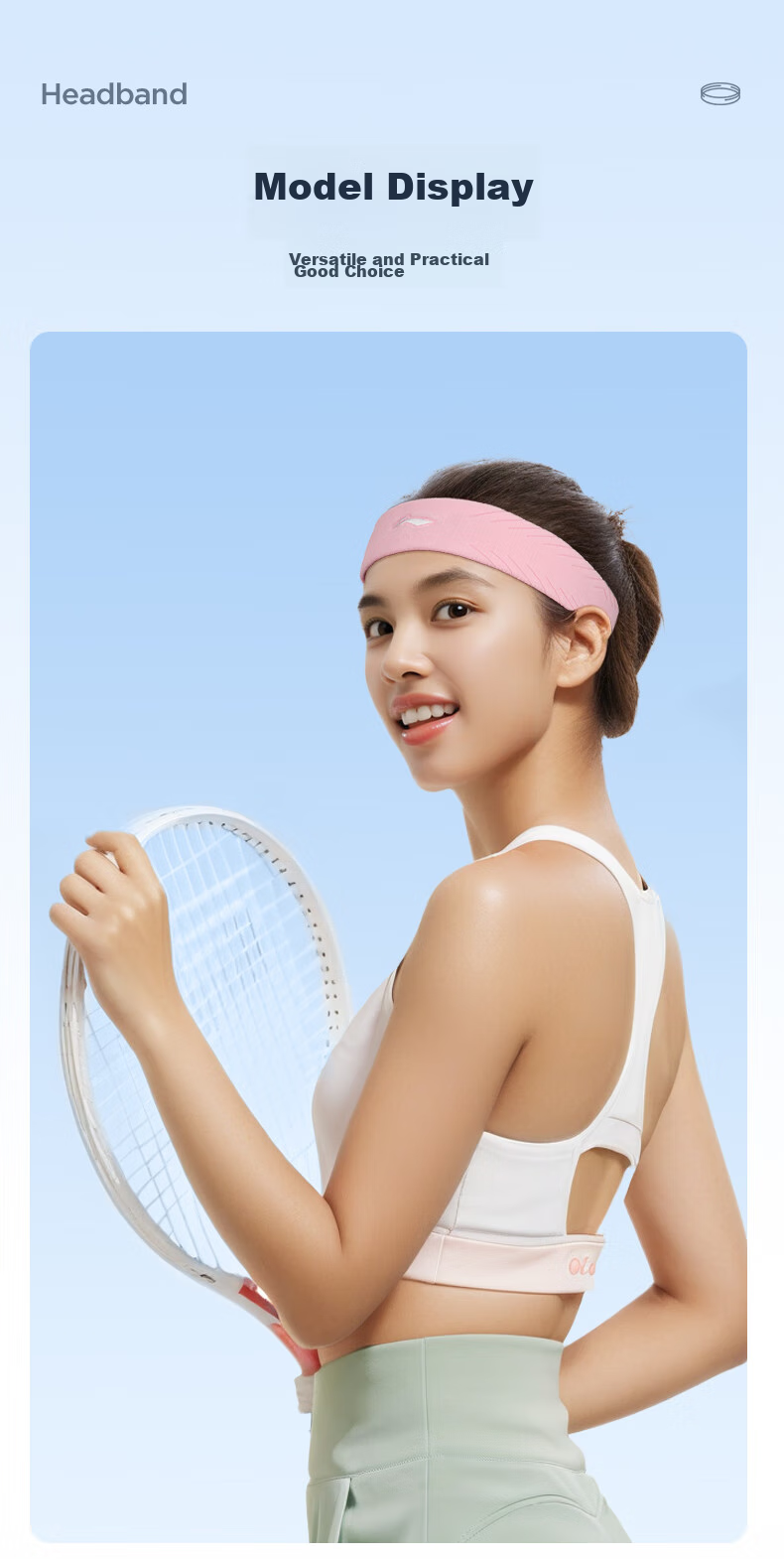 Li-Ning Li-Ning Sports Headband for Women And Men, Sweat-Absorbing Headband, Sweat-Stopping Headband, Running Sweat-Guiding Headband, Forehead Protection Headband, Hair Tying Headband, Fitness Equipment 12