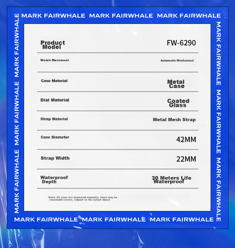MARK FAIRWHALE Fully Automatic Mechanical Watch for Men, Students, Office Commute, 2026 New Model Wristwatch, Birthday Gift for Boyfriend 14