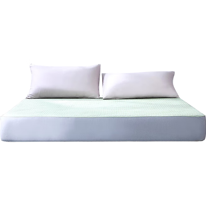Fuanna Fitted Mattress Protector Double-Sided Washable Non-Slip Oversized 120x200cm Green