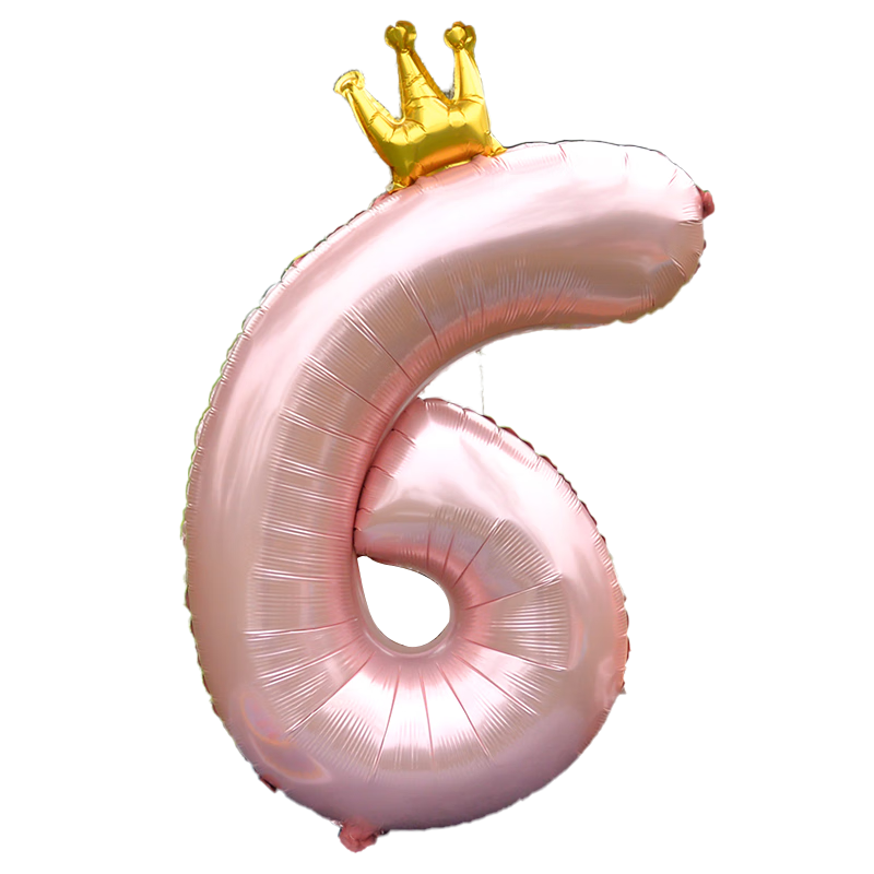 Duomeiyi Birthday Scene Decoration, Girl's Children's Birthday Number Balloons, 6-Year Atmosphere Props, Party Decorations, Pink