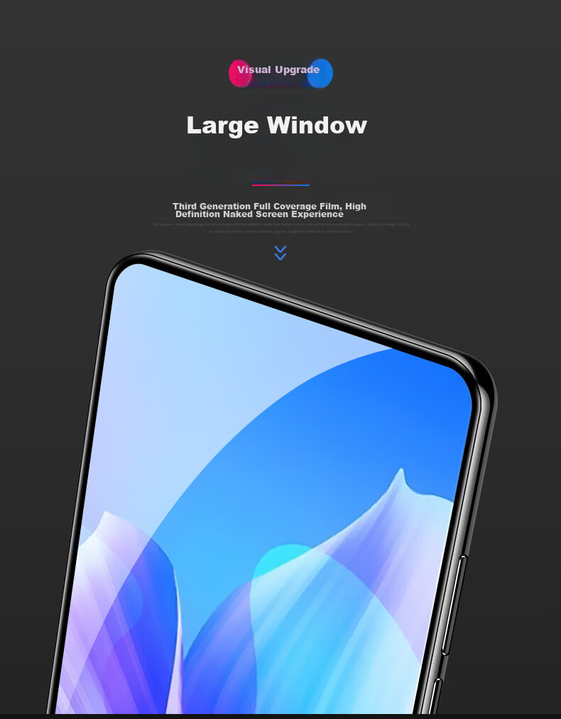HotFire Tempered Glass Screen Protector for Huawei Enjoy 20 Plus, Full Coverage Automatic Adhesive Glass Protective Film for Enjoy 20 Plus Smartphone 4