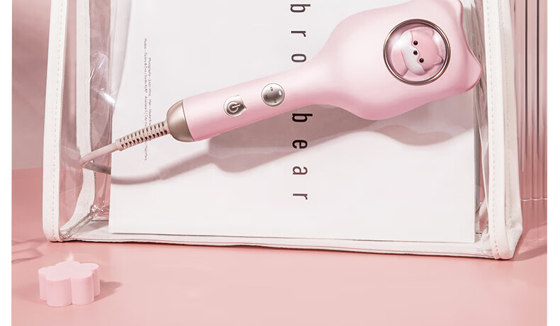 AUX Egg Roll Curling Iron, Egg Roll Curling Rod 32MM Wool Large Curl, French Egg Roll Clip, Egg Roll Hair Tool, Water Wave Pattern Fluffy Curling Iron, Gift 38