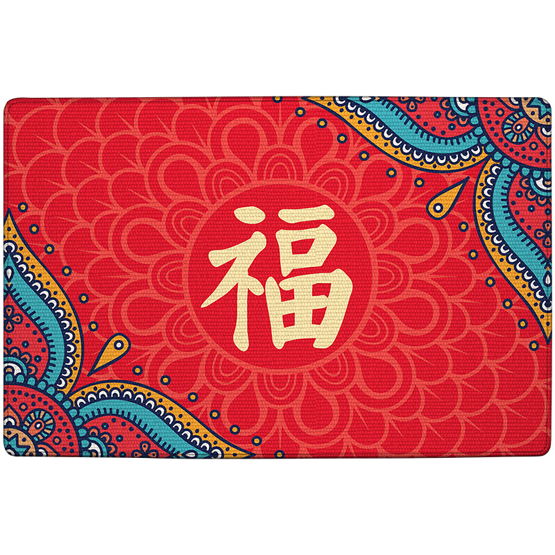 Dajiang Entrance Door Mat Safety Welcome Floor Mat Red Carpet 60x90cm
