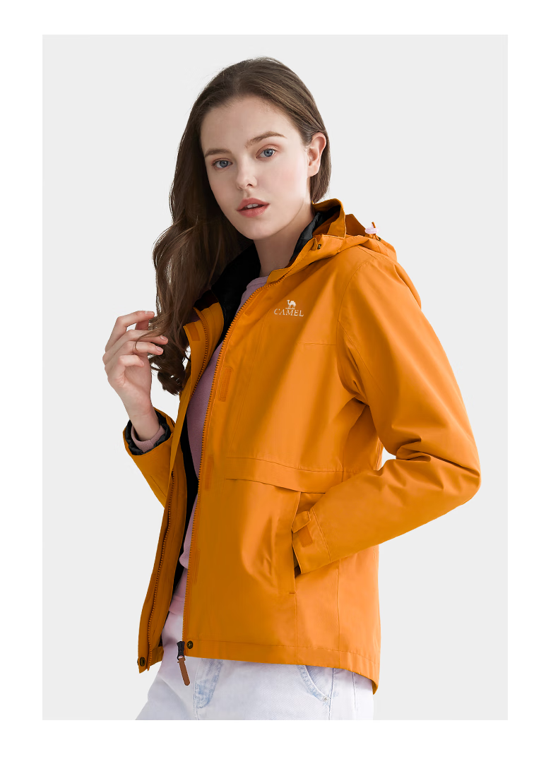 CAMEL Outdoor 3-in-1 Down Jacket for Men and Women, Detachable Ski Jacket, Outdoor Travel Outerwear A9W21a8127 15