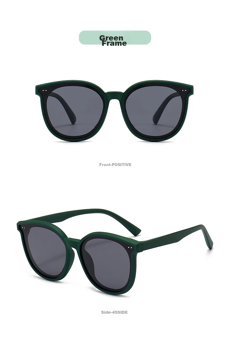 Cuntiandaofu Children's Sunglasses, Kids' Sunglasses, Boys' UV Protection Polarized Glasses, Green Frame with Green Lenses 26