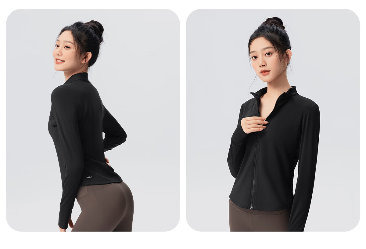 361° Women's Sports Jacket for Spring And Autumn, Running Fitness Wear with High-End Yoga Outfit, Long-Sleeve Athletic Top Coat 9