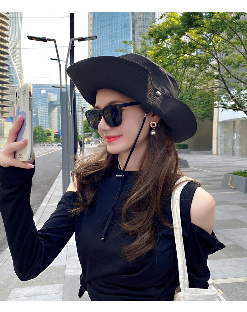 XUEXIMAN Forest Style Camping Sun Protection Hat Women Summer UV Protection Fisherman Hat Outdoor Mountaineering Workwear Versatile Sun Hat Men 11