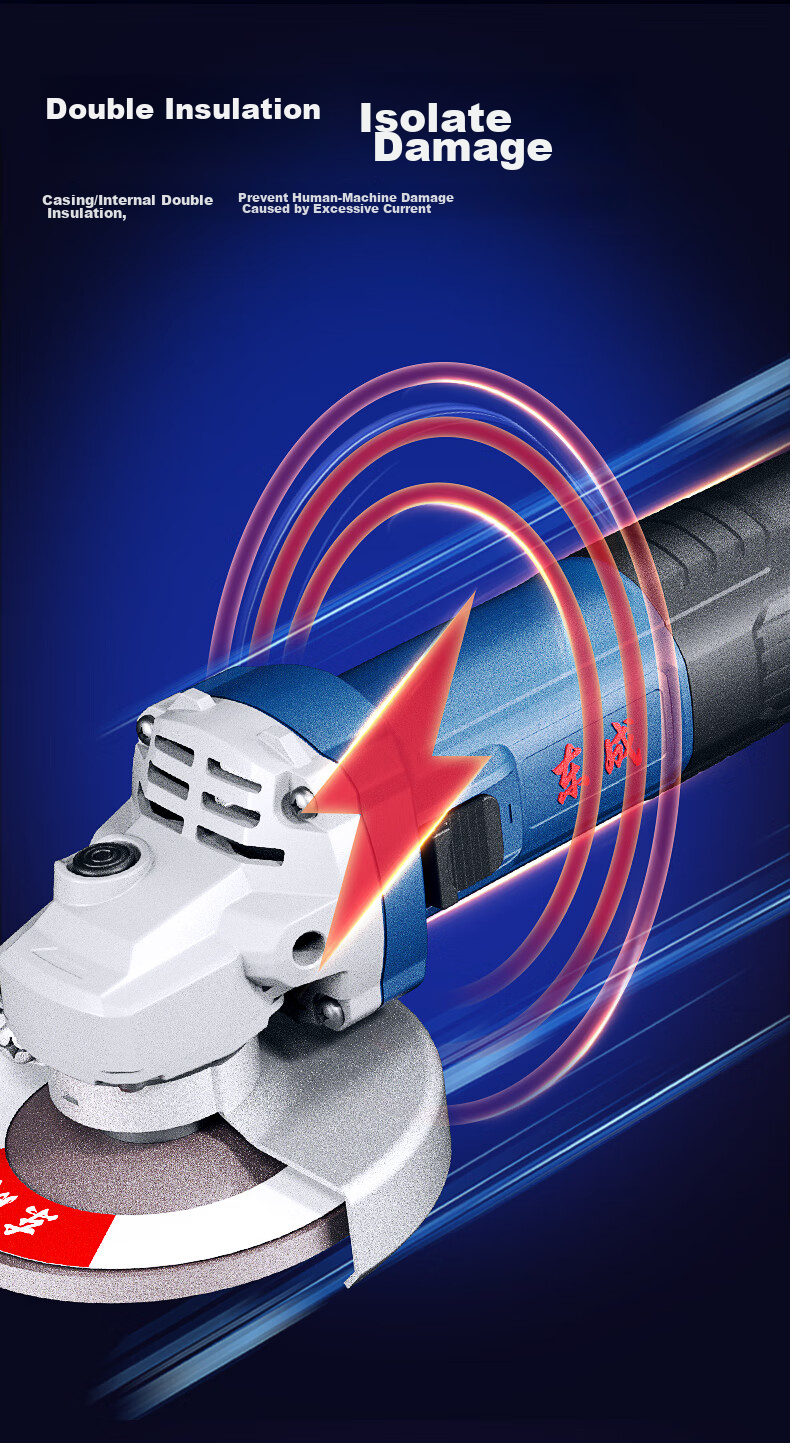 Dongcheng 1100W Angle Grinder S1M-FF Industrial Angle Polisher, Cutting Machine, Hand Grinder, Electric Tool 5