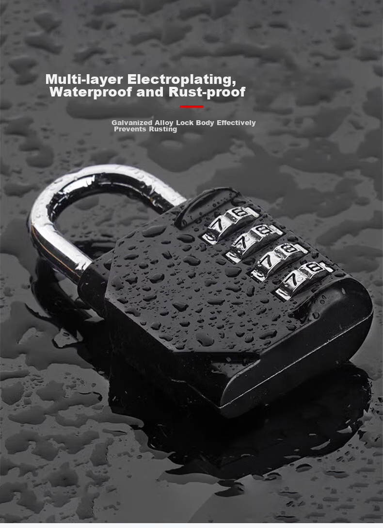 Lehuolvxing Four-Digit Combination Padlock, Luggage Lock, Dormitory Door Lock, Gym Locker Lock, Small Padlock, Small Anti-Theft Lock 7