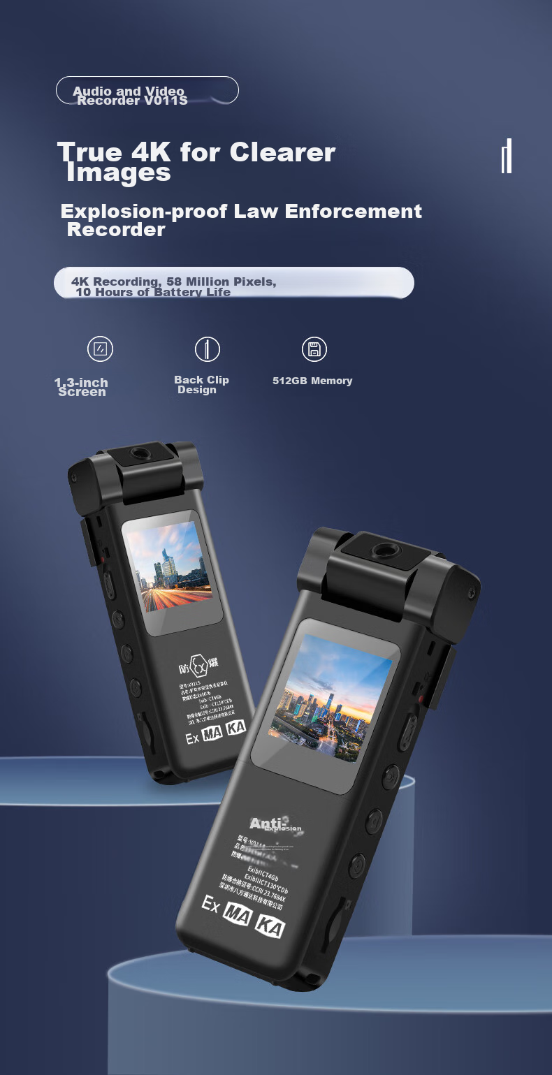 Yingjiying High-Definition Camera Law Enforcement Recorder, Bicycle Riding Sports Camera, Portable Audio And Video Recorder, 32GB 1