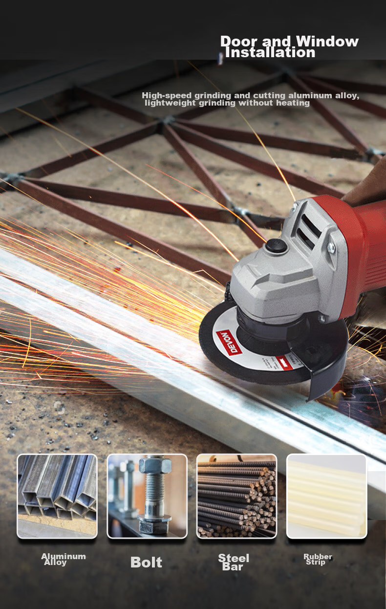Devon Angle Grinder DAG-710 Hand Grinder Polisher Sander Cutting Machine DAG710W with Rear Switch 5