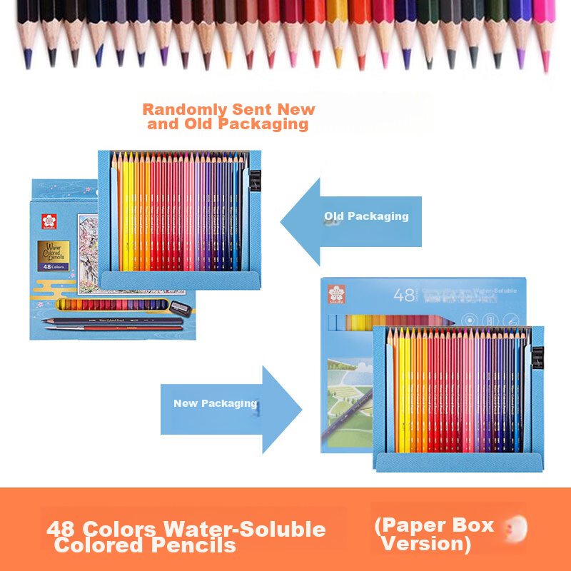 SAKURA [Mid-Autumn Festival Gift] ReCoupy Full Core Non-Wood Colored Pencil Set for Beginners, Drawing Sketching Hand-Drawn Coloring Card Crayon Set Gift 14