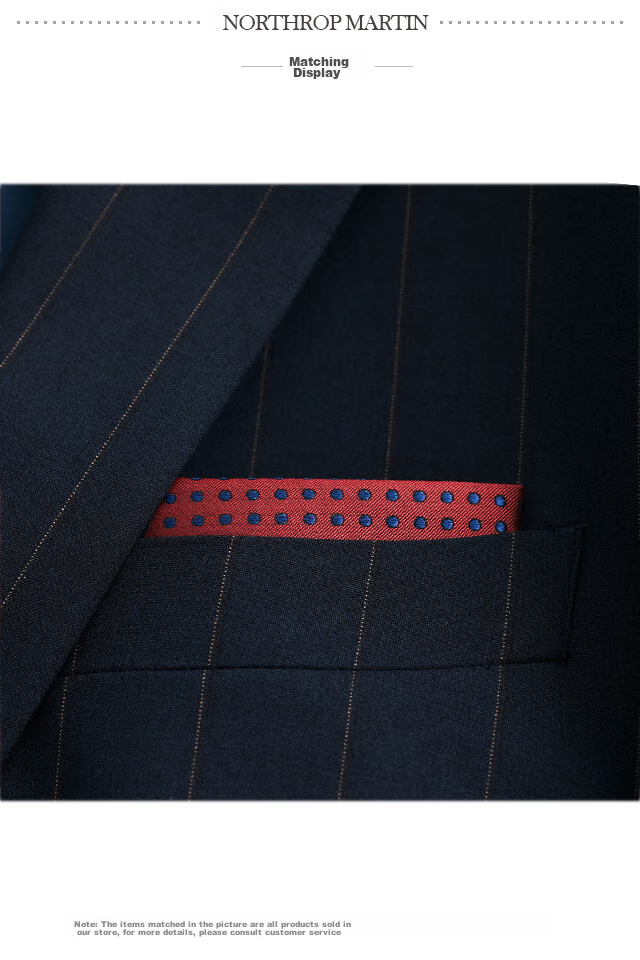 NORTHROP MARTIN High-Quality Silk Pocket Square Tie for Men's Suit, Red Small Square Scarf, Wedding Groom Gift, Elegant And Sophisticated 2