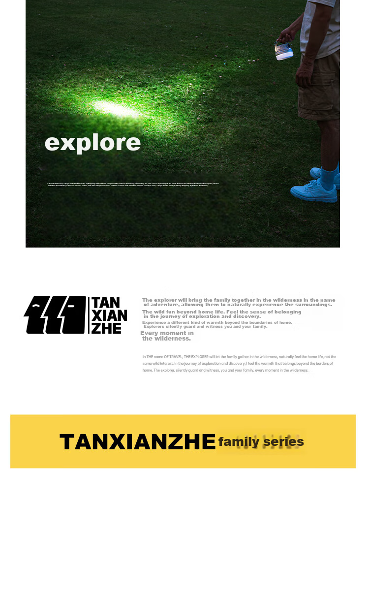 TAN XIAN ZHE Outdoor Camping Lantern, Waterproof Lamp with Ambient Light, Tent Decorative Light, Quick-Storage String Lights for Indoor Decoratio 15