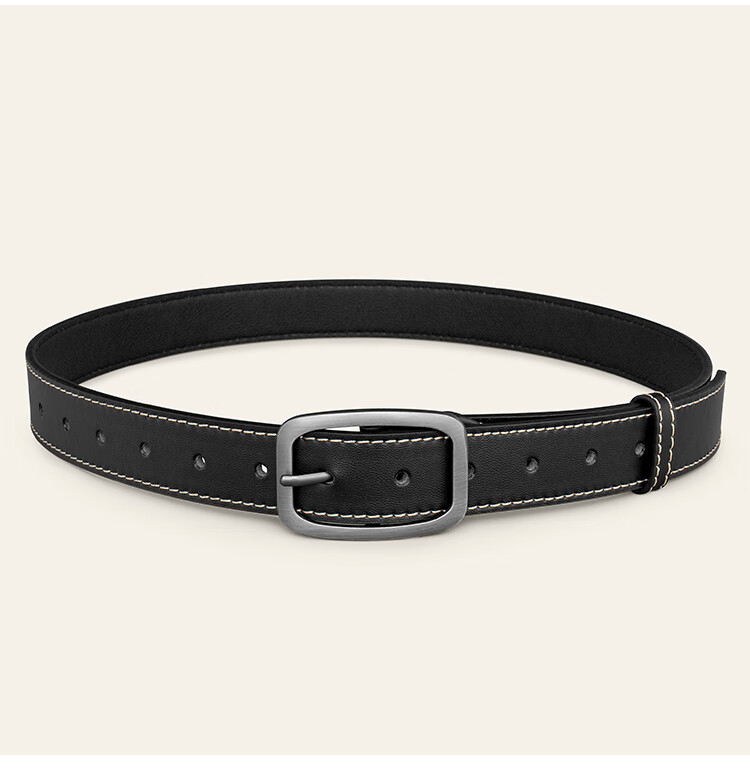 COW Men's Leather Belt with Pin Buckle, Summer Jeans Belt, Casual Birthday Gift for Husband Or Father's Day Present 13