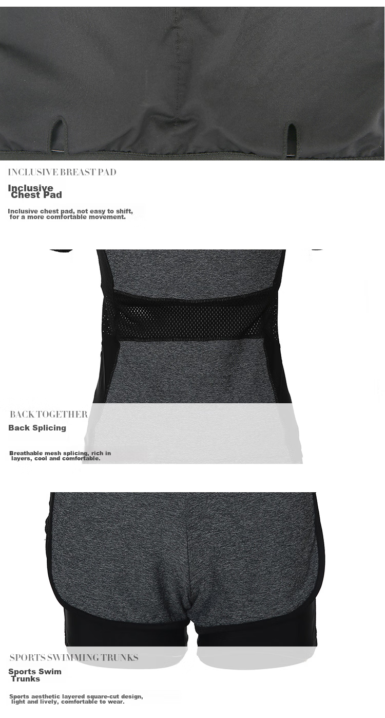 Sanqi Women's Conservative Swimsuit, Slimming Tummy Control, Boyshort Sports Two-Piece Swimwear for Plus Size, 18073 Gray XL 12