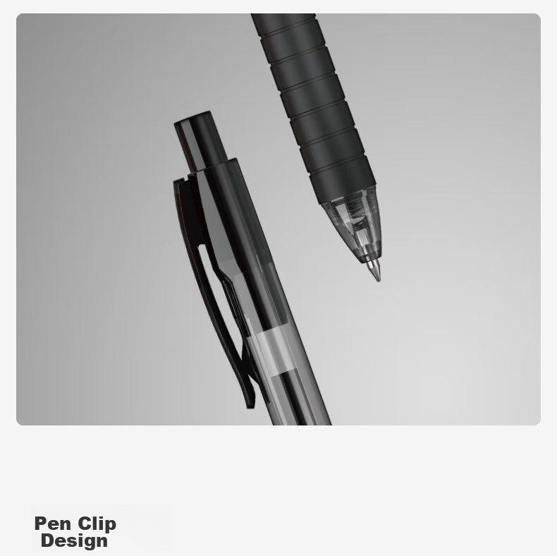 Deli Retractable Gel Pen, 0.5mm Bullet Tip, Office Supplies, Black, 12 Pens/box, S06 for College Entrance Exam 12
