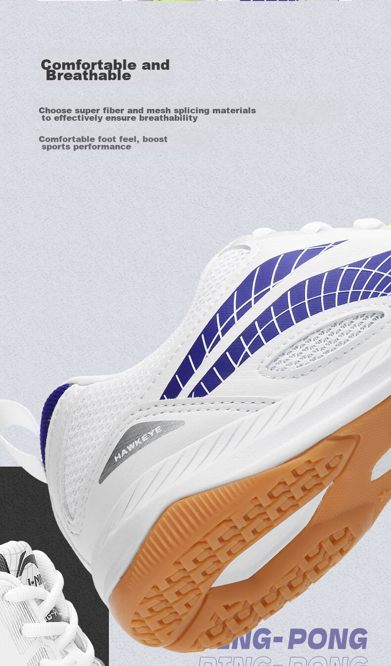 Li-Ning Table Tennis Shoes for Men And Women, Badminton Shoes Eagle Eye 2.0 Competition Training Sports Shoes Size 42 4