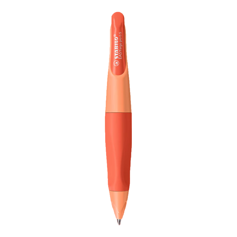 STABILO Mechanical Pencil 0.5mm [Graduation Gift for Men And Women], Retractable, No-Sharpening, for Children's Handwriting Practice And Exams, Macaron Orange Chunky Pencil